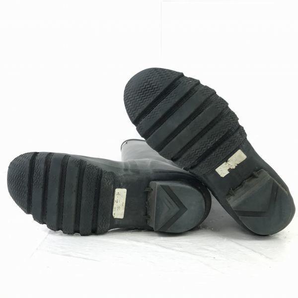 HUNTER Leder Lange Regenstiefel Damen 23.5 Schwarz(GEBRAUCHT)