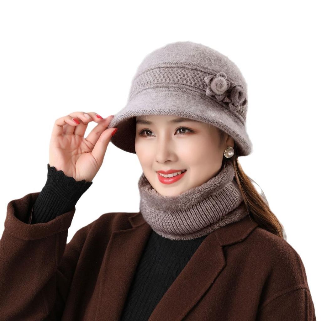 Winter Man Grandma Adds Velvet Warm Wool Hat In Mother Hat Girl Grandma Old Man Cotton Hat Fen