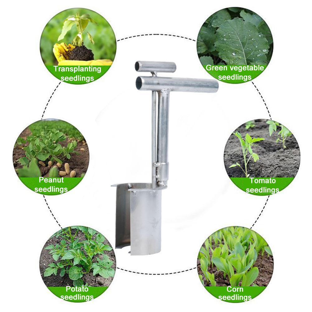 Hand Held Open End Seedling Transplanter Planting Tool Multi-Functional Plant Fruit Tree Side Port Transplanter For Agricultural