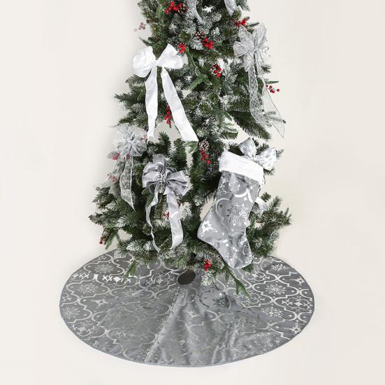 Tree Skirt Base Unique Lightweight Long Lasting Tree Mat Beautiful Snowflake Pattern Tree Carpet Tree Carpet Christmas Decor