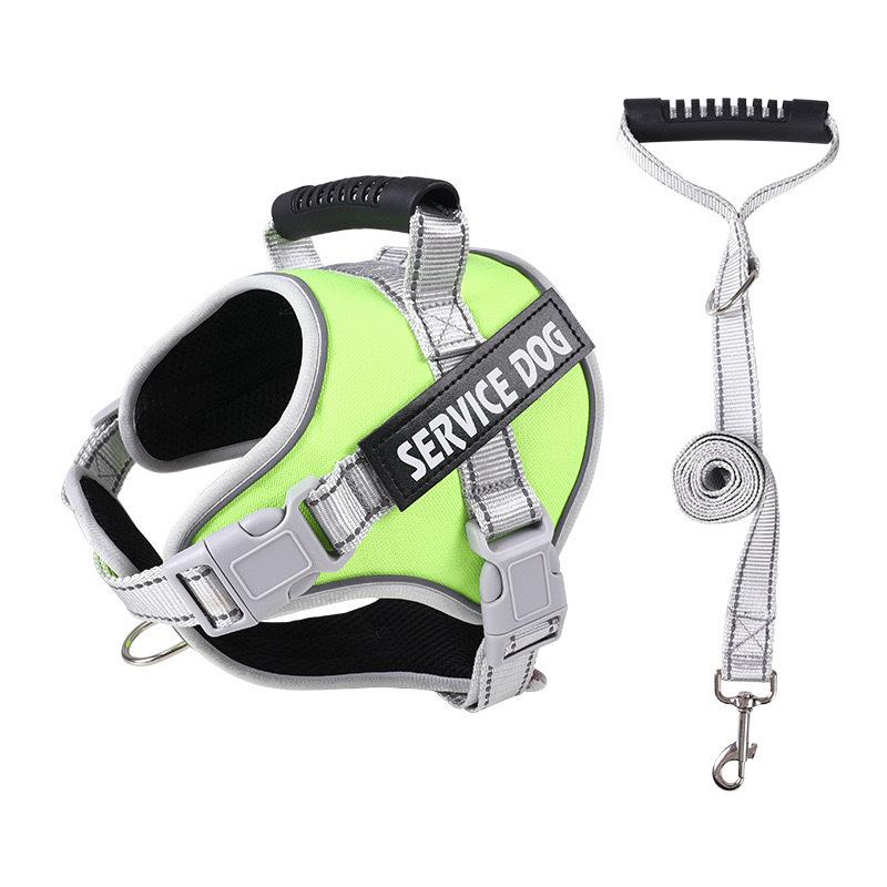 Pet breathable reflective chest back dog leash chest back large dog adjustable anti-explosion punch chest back