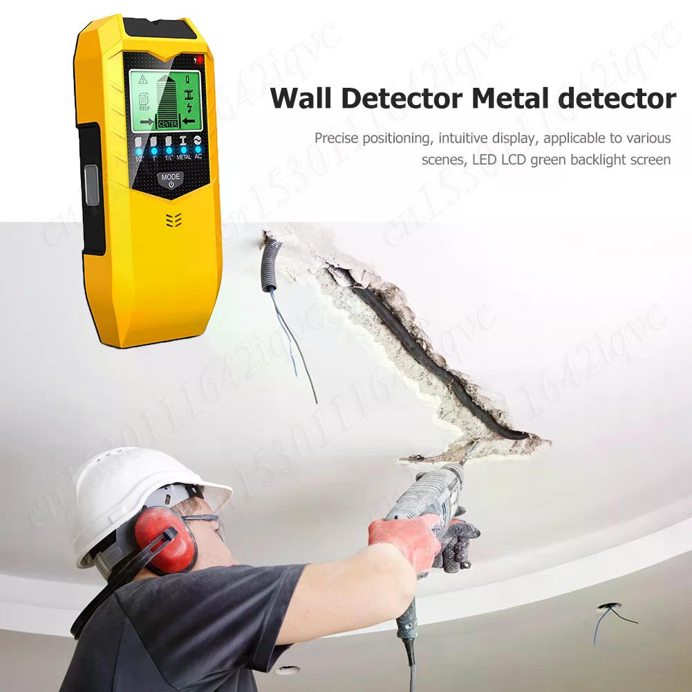 Handheld Wall Scanner Detector Precise Positioning Portable Wood Pipe Finder Professional Tools Equipment for Home Ceiling Floor