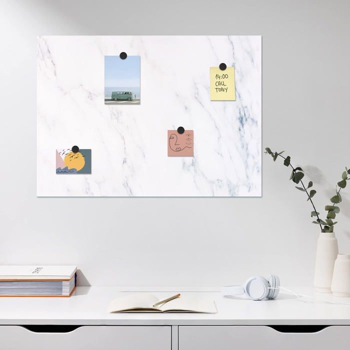 Tableau magnétique - NAVARIS - 49996.04 - Inscription et effaçable - 5 aimants - Design décoratif