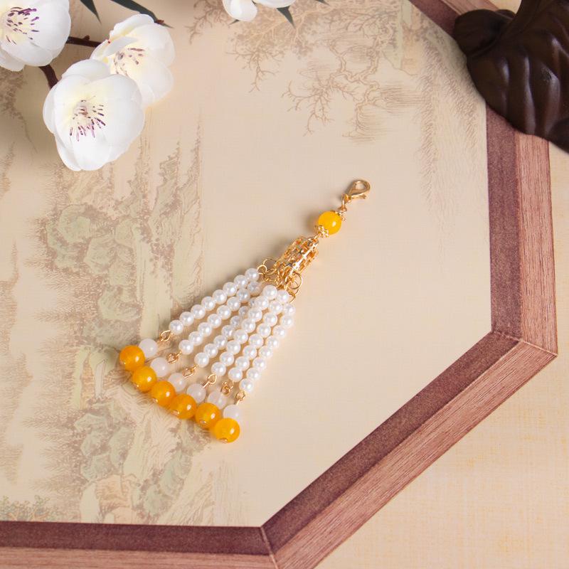 

Стеклянная подвеска ручной работы с кисточками и бусинами, воротником-чеонгсам для цепочек свитеров и одежды Xiuhe