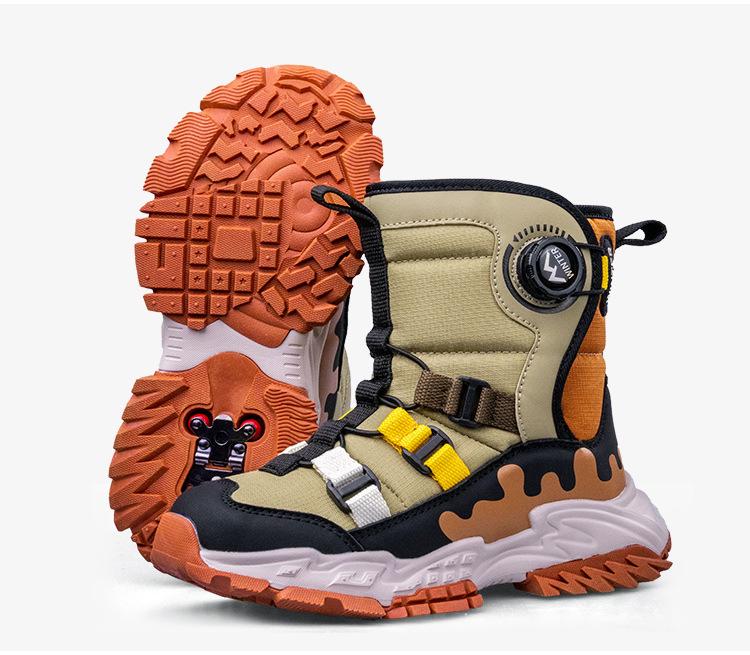 Children's Harbin Waterproof Winter Boots - Non-slip, Thickened Warm Snow Shoes for Boys and Girls