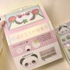 Kawaii Panda Theme A6 Stitched Storage Album Folder Cute Sticker Storage 40 Pages for Scrapbooking Material Storage