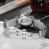 Tourbillon Skeleton Moon Phase Mens Watches Top Brand Luxury Stainless Steel Luminous Automatic Mechanical Watch