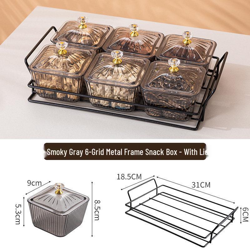 Creative Plastic Snack Compartment Plate for Living Room or Bar Use