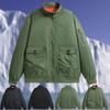 Men's Casual Stand-Collar Jacket Utility Multi-Pocket Flight Jacket