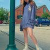 MLB Like Series Sweatshirts Unisex Cerulean Hooded Moderate Regular 31HD05941-07U