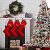 1PC Hanging Ornament Large Hanging Socks Gift Packaging Christmas Stocking Home Red Christmas 46x29cm