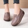 Thick Bottom Wedges Flatform Shoes Ladies Soft Non-Slip Walking Shoes Spring Fashion Genuine Leather Casual Shoes Women Autumn