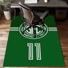 Football Club Emblem Printed Office Carpet Chair Cushion  Entryway Rug, Rugs for Living Room, Bedroom Christmas gifts