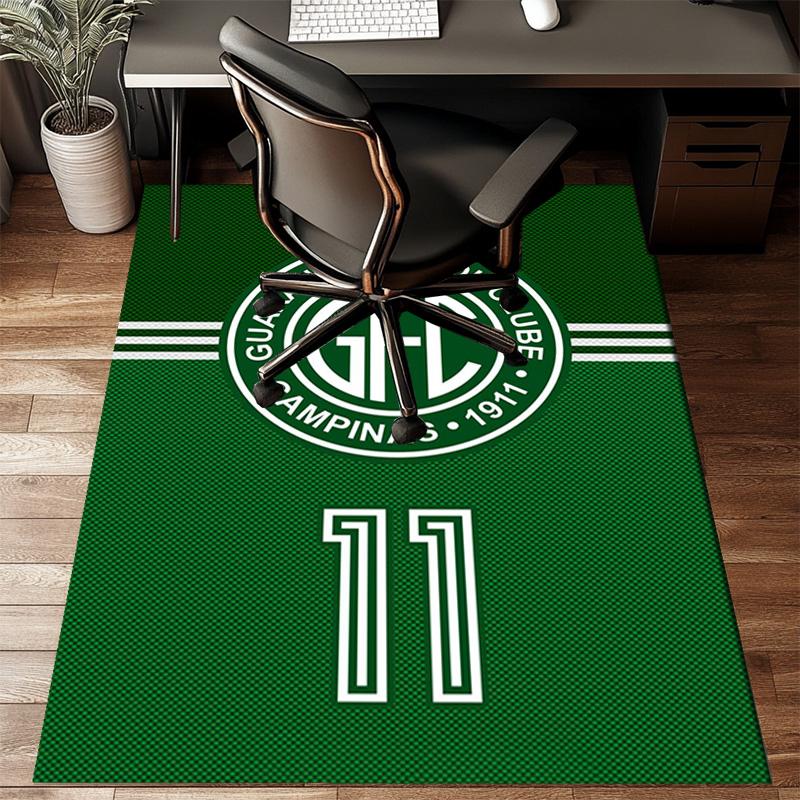 Football Club Emblem Printed Office Carpet Chair Cushion Entryway Rug, Rugs for Living Room, Bedroom Christmas gifts