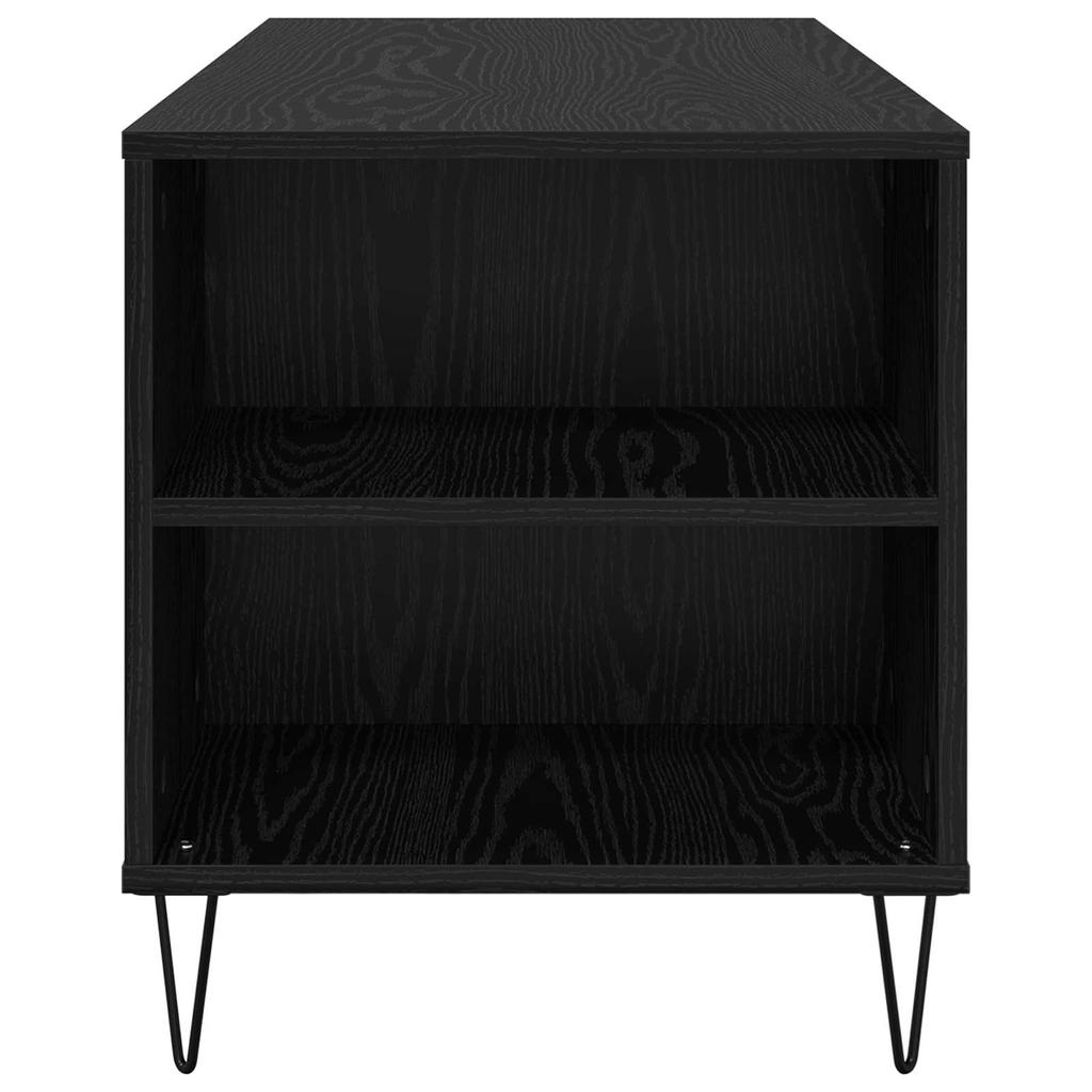 Coffee Table Black Oak Effect 102 x 44.5 x 50 cm