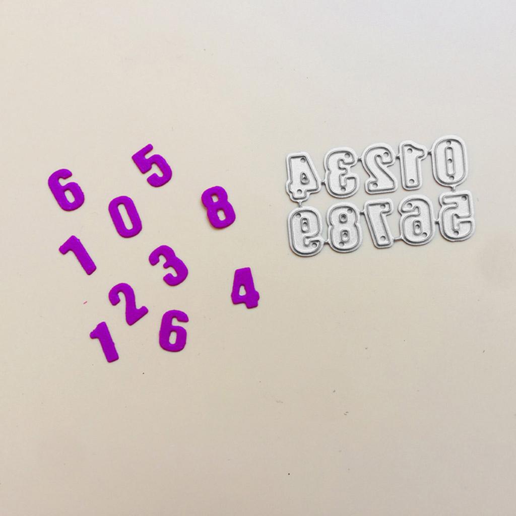 Zahlen Stanzformen 0 bis 9 DIY Scrapbooking Album Papier Kartenherstellung Dekorationswerkzeug für Kinder Erwachsene Spaß machen
