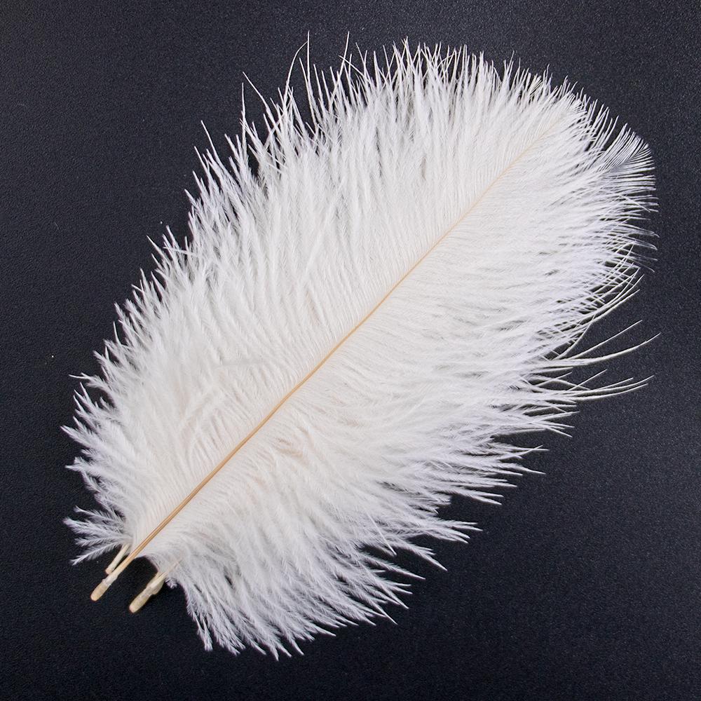 10Pcs White Ostrich Feather For Crafts 10-15Cm Wedding Party Home Decoration Natural Feathers Ostrich Plumes  Plumas Decorativas