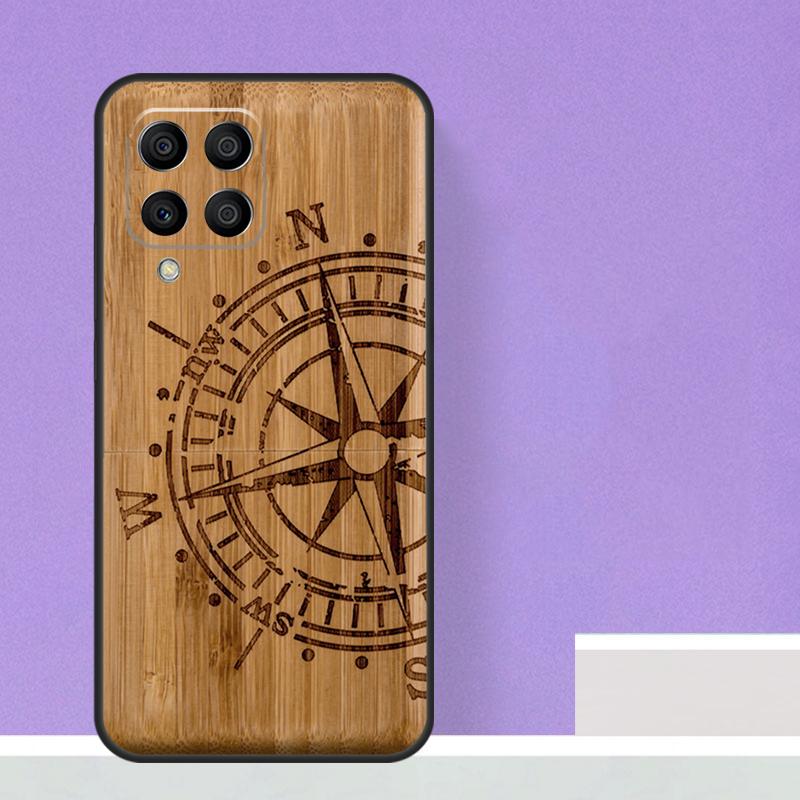Natural Bamboo Wood Pattern Print For Samsung Galaxy M12 M32 M52 M14 M34 M54 M21 M51 M31 M30s M20 M15 M55 M13 M33 M53 Case
