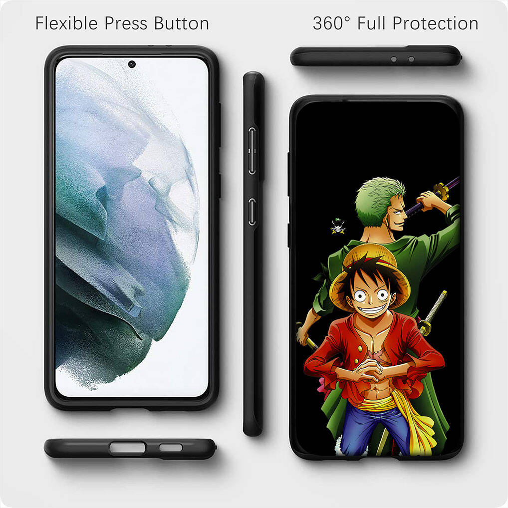 For Samsung Galaxy S25 S24 S23 iPhone 17 16 15 Xiaomi Redmi Note 14 13 12 11 Plus Pro Max Case Anime Trafalgar Law Luffy One Piece OPPO Huawei Cover