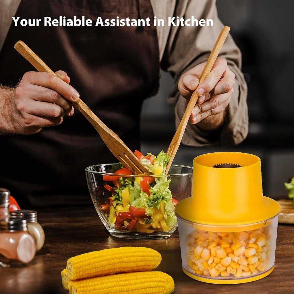 2 in 1 Multifunctional Corn and Ginger Grinder , Stainless Steel Manual Kernel Remover with Ergonomic Handle, Quickly Remove Kernels