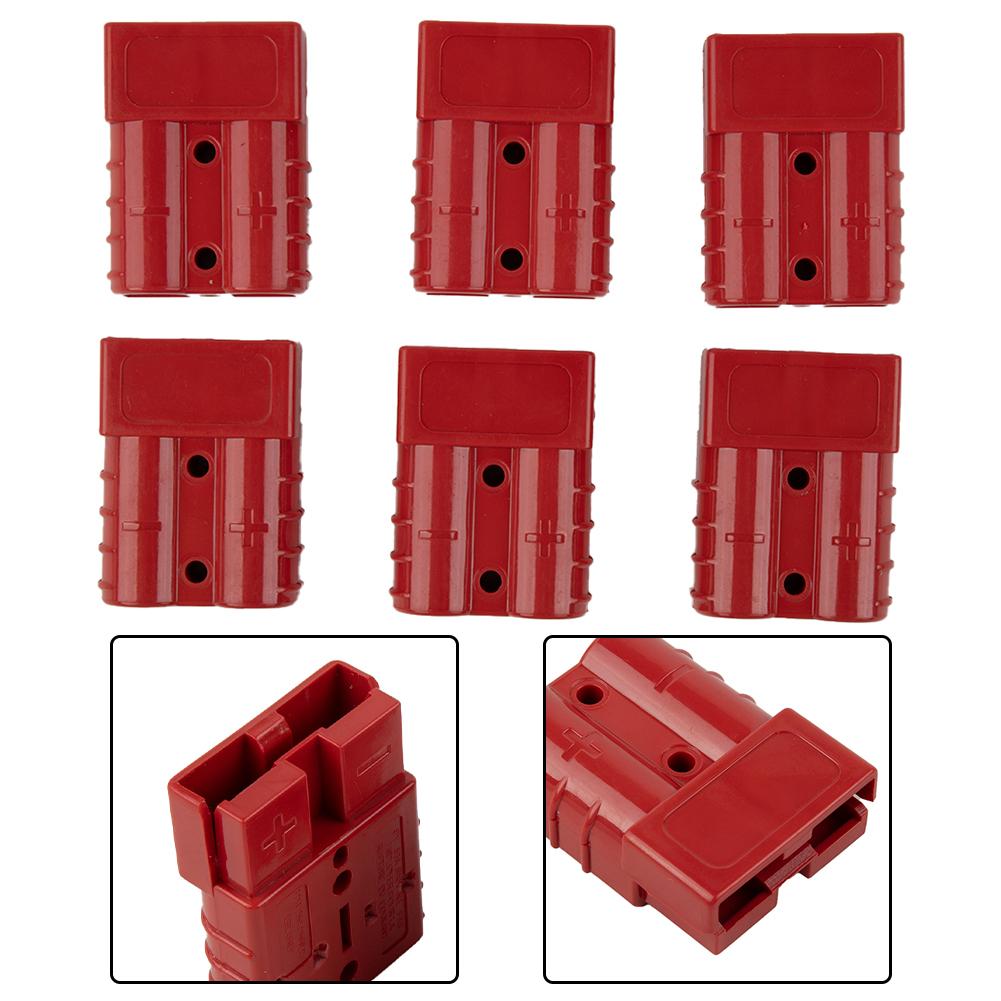 Type Connectors 50A 6PCS Set 6AWG 12 24V DC Power Connectors with Silver Plated Contacts for Extended Service Life