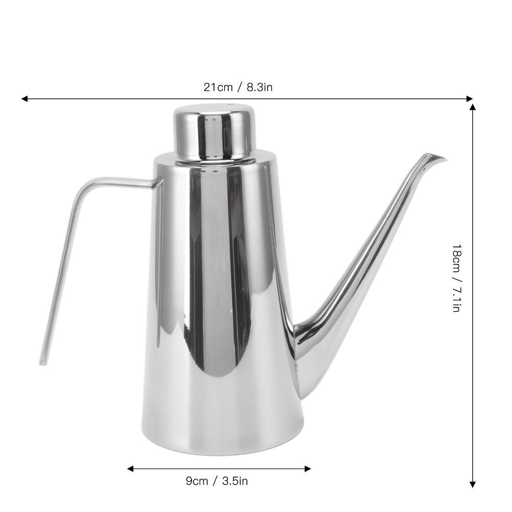 850ML Olive Oil Dispenser 304 Stainless Steel Oil Can Pot  Commercial Restaurant