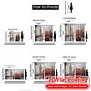 2D Flat Printing  2pcs London Journey Fashionable Popular Curtains Durable Polyester Curtains Thermal Insulation   and Room