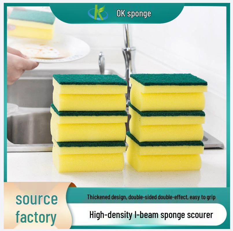Gąbka kuchenna dwustronna w kształcie litery I o wysokiej gęstości