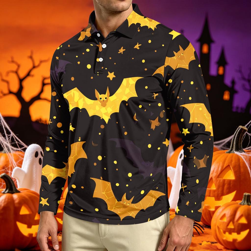 Men's Casual Long Sleeve T Shirt Crew Neck Printed Top Comfortable Fit Lightweight Fabric Suitable for Everyday Wear and Layering