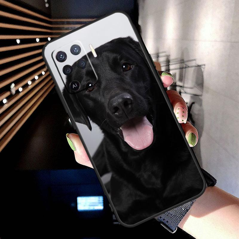 Schwarzes Labrador Hund Hülle Für Oppo A5 Pro A15 A17 A57 A77 A18 A38 A58 A78 A98 A94 A74 A54 A16 A76 A96 A40 A60 A80
