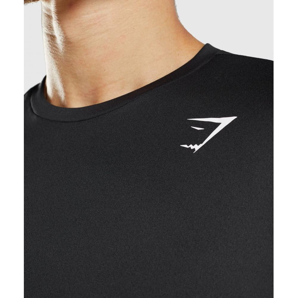 Gymshark Ankunft Langarm T-Shirt Schwarz A2a1h Bbbb