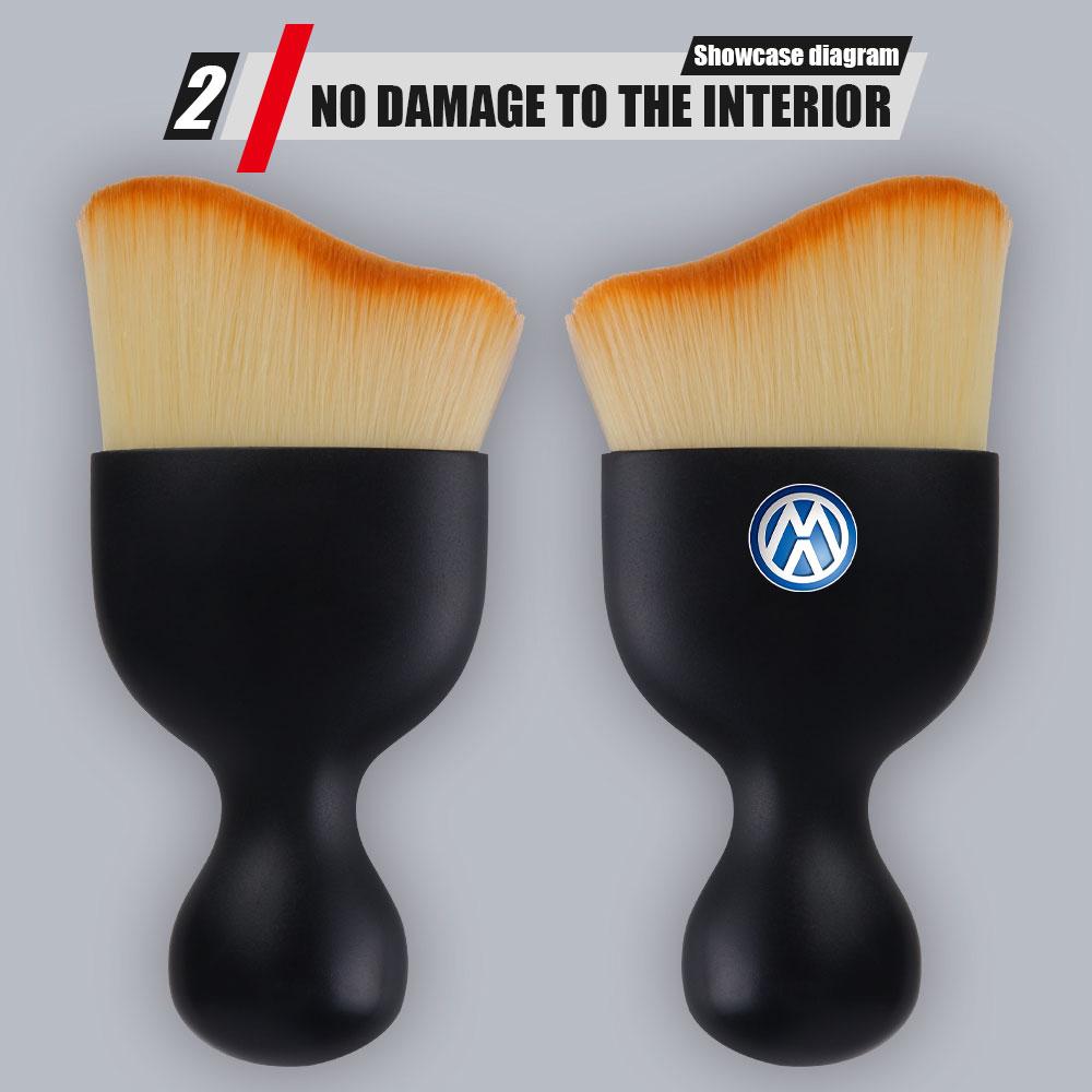 1pc/2pcs Car Interior Cleaning Soft Brush Gap Dust Removal Tools For VW Golf POLO GTI Sagitar Lamando Jetta Magotan Accessories BDL1
