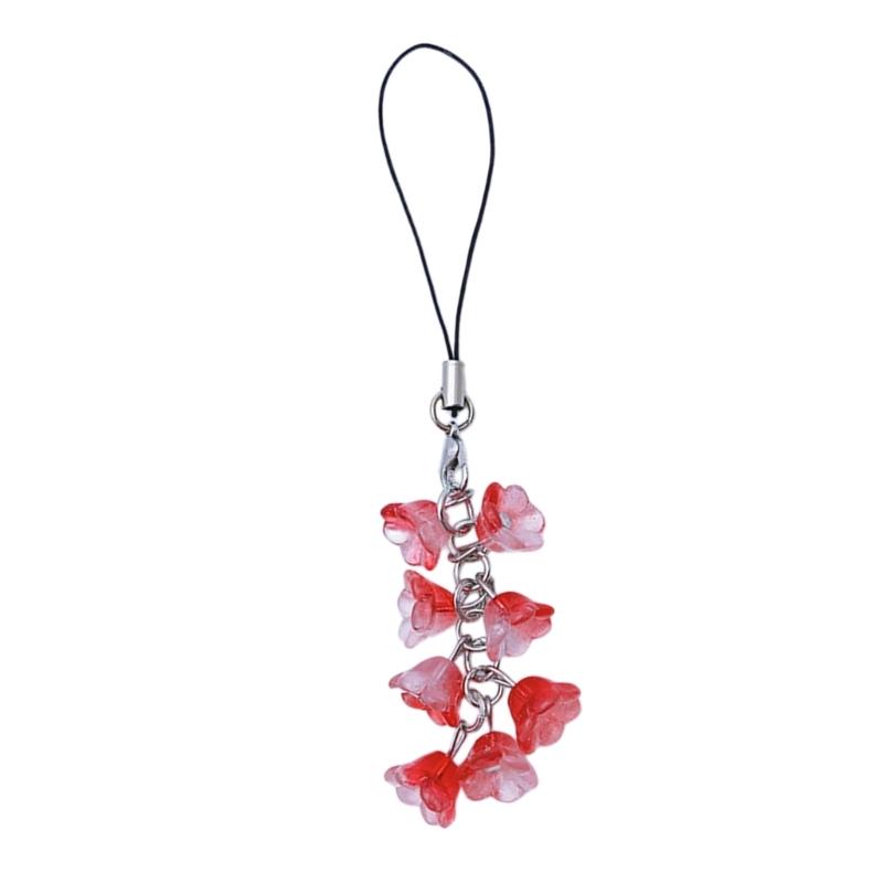 Flower Phone Charm Phone Pendant Stylish Accessory Lilys of the Valley Phone Chain Perfect Gift for Women and Girls