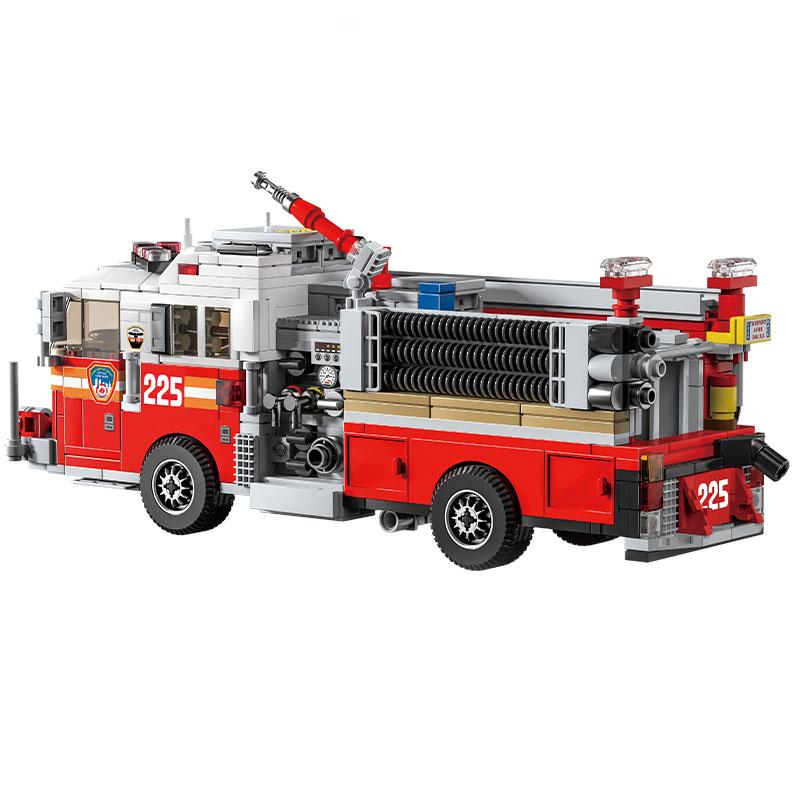 Feuerwehr-Bausteine Stadt Ingenieurwesen Rettungsfahrzeug Modellsteine Pädagogisches DIY-Spielzeug Feiertagsgeschenke Für Kinder