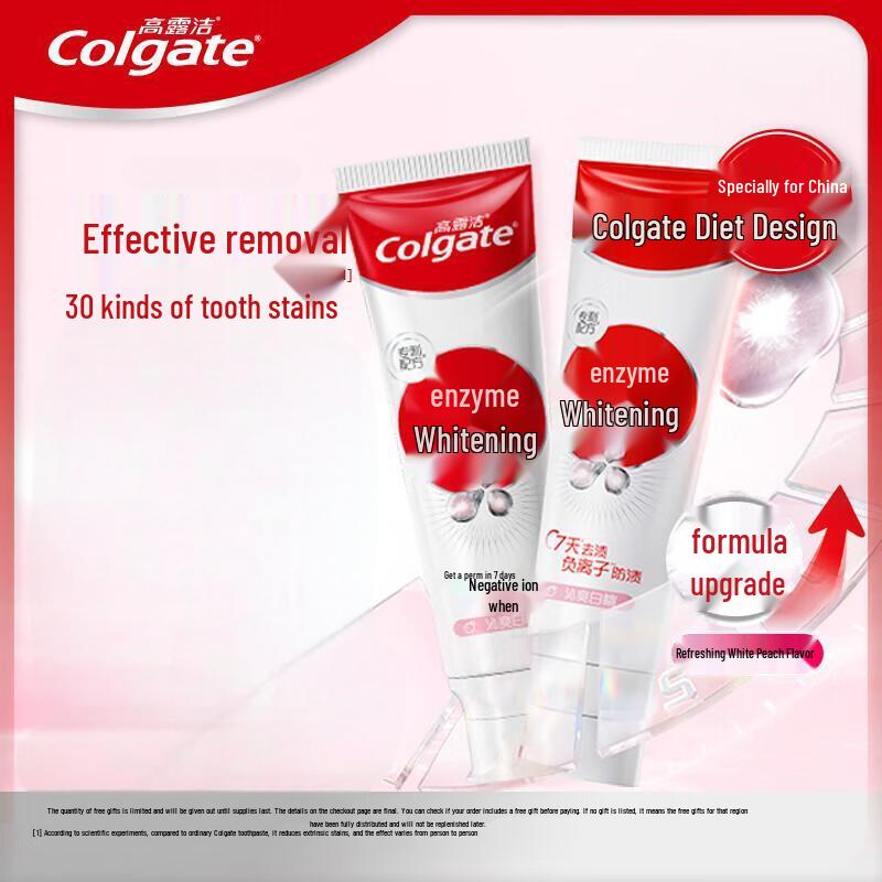 

Colgate Refreshing Peach Enzyme Brightening Toothpaste