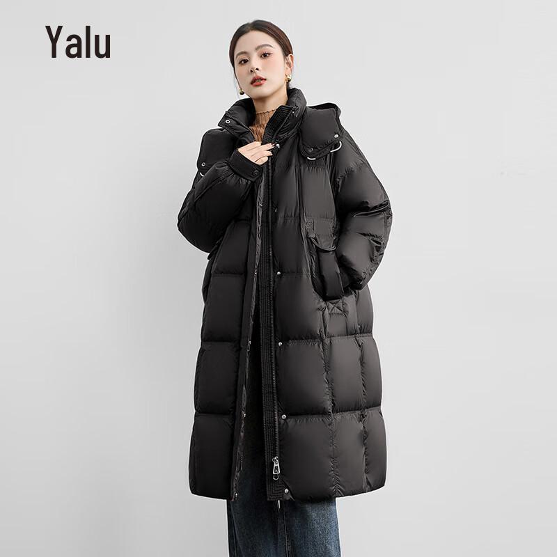 Yalu Women's Long Hooded Winter Down Jacket