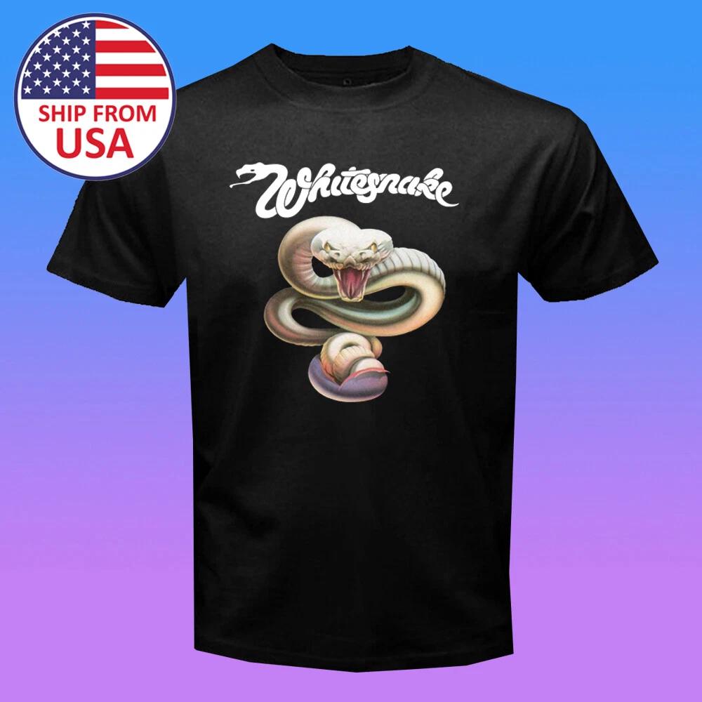 White Snake Trouble Men s Black Size S-5XL M