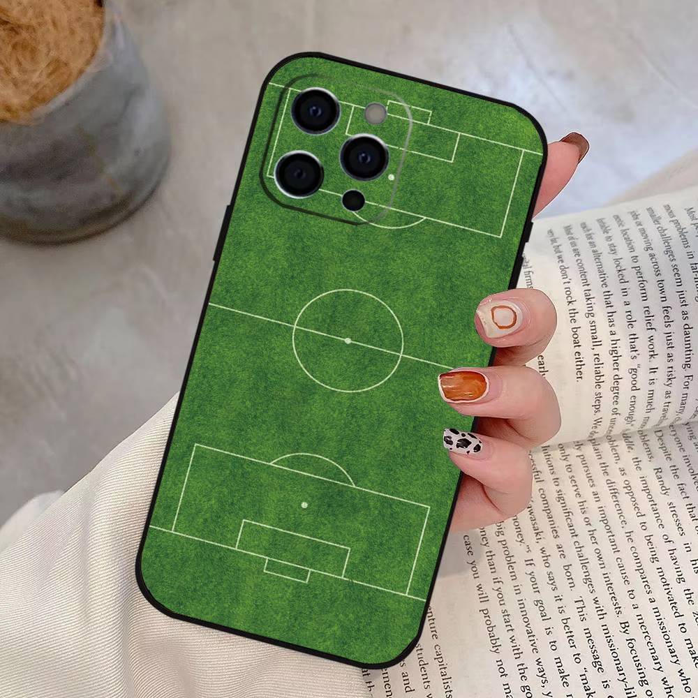 

Soccer Ball Phone Case Silicone Soft For IPhone 17 16 15 14 13 12 11 X XR Plus Pro Max Plus iPhone14Plus