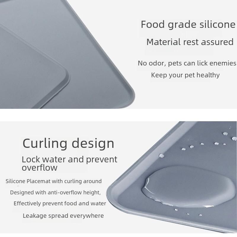 Protiskluzové silikonové podložky pod misky pro domácí mazlíčky - Originální podložky proti rozlití