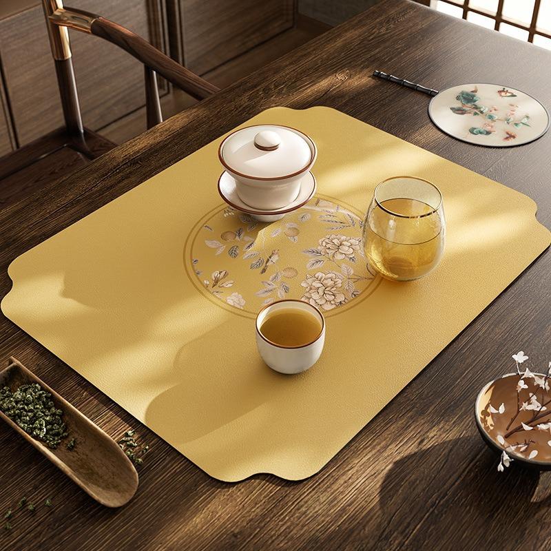 Schnell trocknende Kieselalgen-Schlamm-Geschirrunterlage, saugfähige Abtropfmatte, schnell trocknende Abtropfmatte, Kaffeemaschine