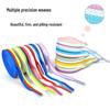 Three-Color Patchwork Macaron Shoelaces for Canvas, White Shoes - AJ1, AF1, Dunk