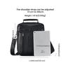 Herren Echtleder Vertikale Umhängetasche - Multifunktionale High-End Schultertasche für den lässigen Pendelverkehr