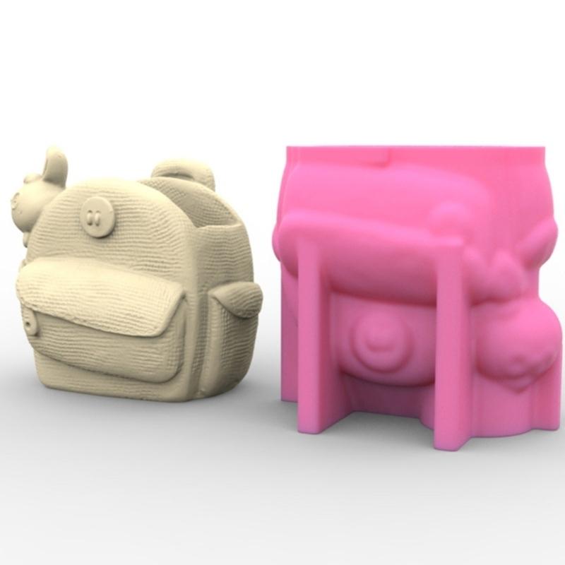 Silicone Mold for Succulent Plant S  Garden Statues Backpack  Flower  Mold Unique Pen Holder Resin Molds