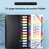 13 Pockets Organ Bag PP A4 File Organizer High Quality Portfolio Organizer  School Office