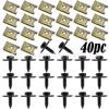 BMW Series Front Bumper Metal Sheet Head Cover Lock Nut for E46/E92/E90 (40 pcs)