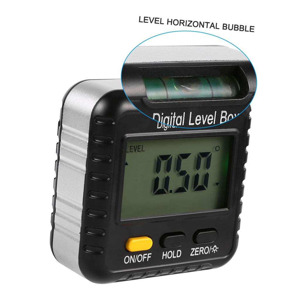 Digital Inclinometer 360 Degree Multi Purpose LCD Display Angle Finder Gauge Angle Measuring Tool for Construction Automobile Repair