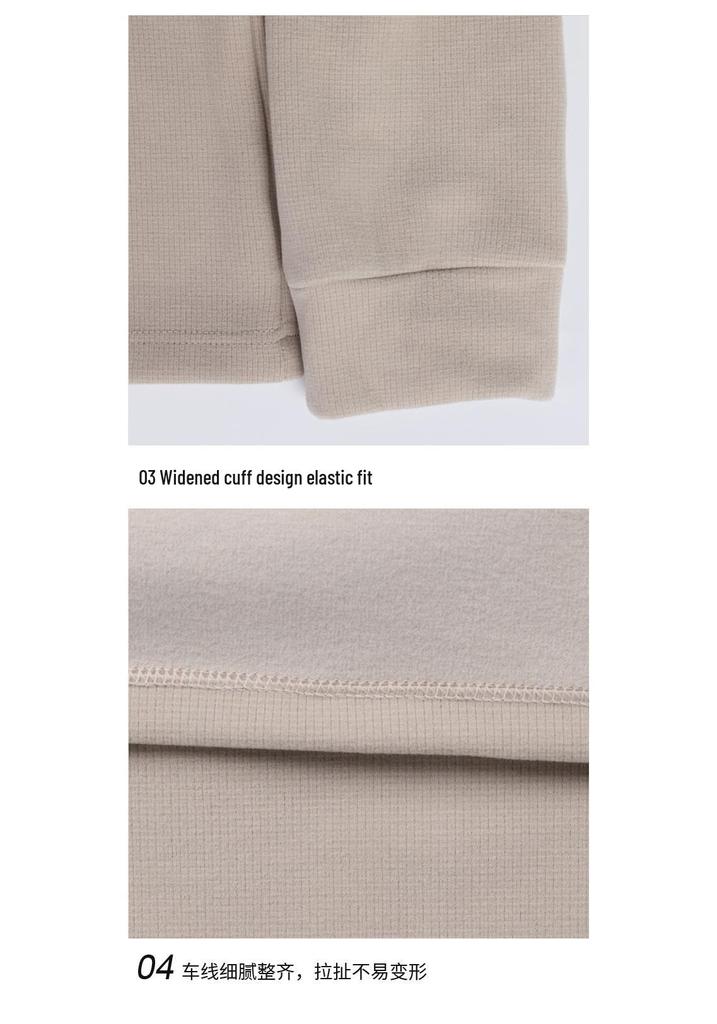 Men's Warm Fleece Half-Zip Jacket - Windproof, Stand-Up Collar, Long-Sleeved for Autumn/Winter Outdoor Sports & Casual Wear