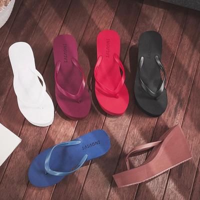 Damenschuhe Komfort Sommer Damen Keilabsatz Plateau Pantoletten Outdoor Sport Strand Flip Flops Offene Zehen Freizeitschuhe 2023