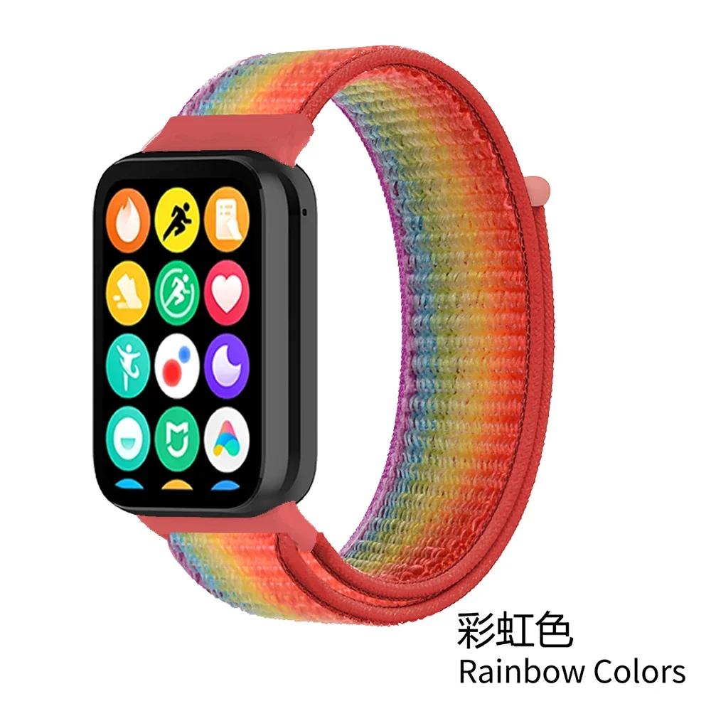 Nylon Loop Strap for Xiaomi Mi Band 9/8 Pro Bracelet AccessoriesCorrea for Redmi Watch 5/4 Belt Smartwatch Replacement Wristband