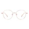 Metal Colorful Oval Full Rim Man And Women Glasses Frame Retro Round High Quality Spectacle For Medical Prescription Lenses